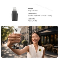 Mic Pro Handy-Adapter Plug-and-Play Drahtloser Empfänger für Live-Streaming und Videoanrufe Auf Lager