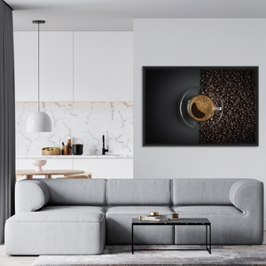 Printed Canvas: Modern Cafe Wall Art for Elegant Home Decor,<b>BLACK</b> <b>FRAMED</b> CANVAS - Product Image 3