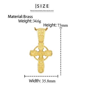 Joyería Cristiana Chapada en Oro <span class=keywords><strong>de</strong></span> Lujo, <span class=keywords><strong>los</strong></span> <span class=keywords><strong>Doce</strong></span> Apóstoles, San Judas, Virgen María, Jesús, Crucifijo, Cruz Celta, Colgante para Hombre y Mujer - Product Image 6