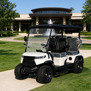 Carrito de Golf Eléctrico de Lujo para 4 Personas GRENTEK, Buggy de Golf Elevado con Techo para Campo de Golf - Product Image 1