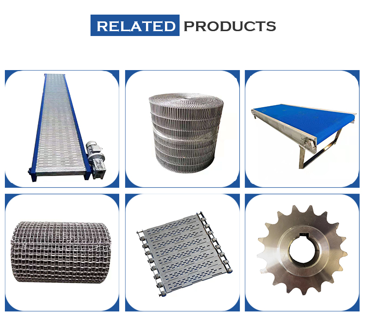Custom Stainless Steel Chain Mesh Belt Plate Slat Conveyor Link