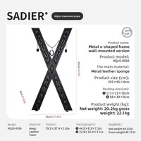 Dispositifs de Contrainte Extrêmes SM en Gros : Chaise de Torture en X Style Crucifixion, Écarteur de Jambes pour Lit, Meubles Couleurs Personnalisées