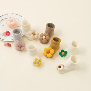 Calcetines <span class=keywords><strong>de</strong></span> suelo <span class=keywords><strong>de</strong></span> tubo medio Unisex para recién nacidos, equipo <span class=keywords><strong>de</strong></span> algodón informal, personaje <span class=keywords><strong>de</strong></span> dibujos animados <span class=keywords><strong>de</strong></span> bebé antideslizante para primavera y otoño, venta al por mayor 1 - Product Image 2