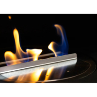 Cheminée Bioéthanol CORI Personnalisée en Métal Acier Inoxydable Écologique à Flamme Réelle pour Usage Hôtelier, en Villa ou Appartement – Contemporaine