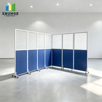 Paravent portable sur roulettes, écran de séparation pliable autoportant pour un espace flexible
