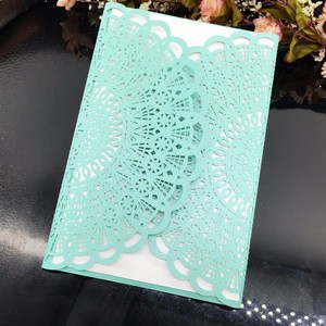Inviti di Nozze Bestseller, Biglietti Pieghevoli con Taglio Laser a Fiore, Romantici Biglietti Matrimoniali in Stile Europeo, Carte Artigianali per Matrimonio - Product Image 6