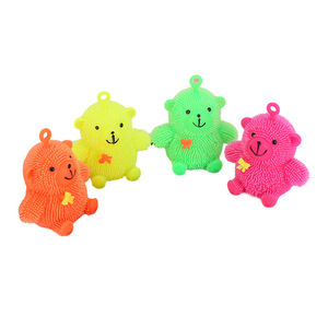 2025 Cartoon <b>Cute</b> Elastic Light-emitting Toys Queen <b>Cute</b> <b>Bear</b> LED Flash Vent Ball Factory Direct Selling Extrusion Toys - Product Image 4