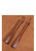 Tire-chaussures en bois massif couleur noyer de haute qualité à long manche pour personnes âgées et femmes enceintes