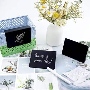 Mini signes de tableau noir en forme de L pour tableau noir petit tableau noir étiquettes alimentaires étiquettes de <span class=keywords><strong>nom</strong></span> craie Tables de buffet de fête - Product Image 6
