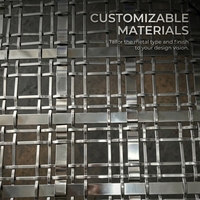 Panneau décoratif tissé en maille de fil d'acier inoxydable Yuchen pour cloisonnement intérieur