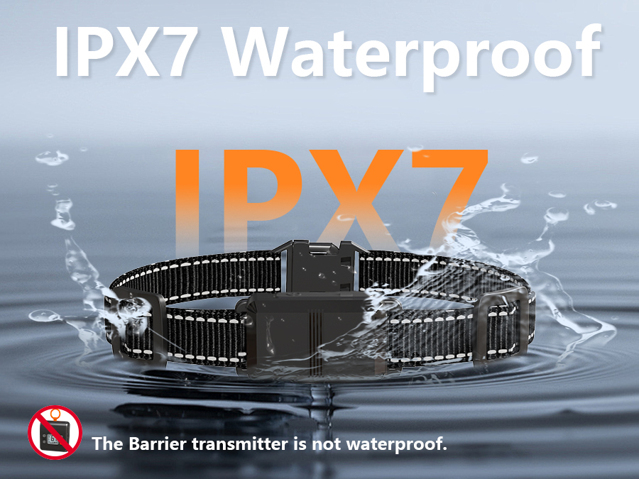 Mimofpet B1 Electric Wireless Barrier Fence - Rechargeable Pet Training Collar with Waterproof Desig