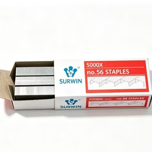 ลวดเย็บโลหะเบอร์ 56 ราคาส่ง บรรจุกล่องสี 5000 ชิ้น สำหรับงานทั่วไป ขนาด 26/6 เครื่องเขียนสำหรับโต๊ะทำงาน สำนักงาน โรงเรียน - Product Image 3