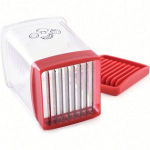 Fruit <b>Vegetable</b> Speed Slicer Stainless Steel Blade Push Plate Manual Cup Cutter Portable Banana Strawberry Slicing Tool Easy - Product Image 4