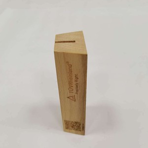 Base en bois de hêtre, présentoir en bois, porte-cartes de visite, bureau, base de présentoir en acrylique, artisanat - Product Image 2