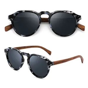 2023 최신 패션 안경 여성 남성 뜨거운 판매 대나무 태양 안경 나무 편광 선글라스