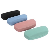 Vente en gros d'étuis à lunettes rigides en cuir PU XJK DB200, logo personnalisé, antichoc, multicolores