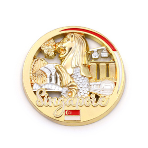 Aimants de réfrigérateur en métal personnalisés, souvenirs de ville, aimants personnalisés avec des monuments, cadeaux pour touristes - Product Image 2