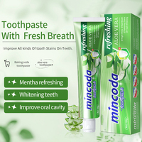 Dentifrice blanchissant personnalisé à l'aloe vera avec fluorure anti-caries pour l'Afrique, vente en gros pour supermarchés et OEM