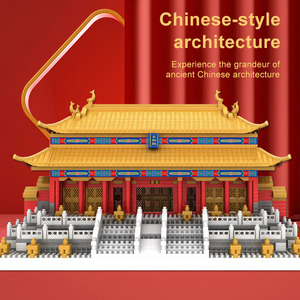 ताहे महल ब्लॉक और मॉडल ईंटों के खिलौने आकर्षक प्राचीन चीनी वास्तुकला मोल्ड किंग बिल्डिंग ब्लॉक मोल्ड किंग सेट - Product Image 3