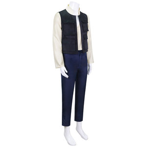 Costume de Cosplay Han Solo, ensemble 3 pièces, chemise, gilet, pantalon pour jeu de rôle Anime, printemps 2023 - Product Image 5