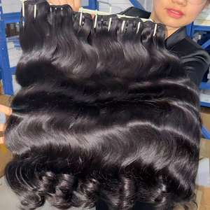 ผมบราซิลเกรดพรีเมียม 100% แท้ธรรมชาติ แบบเป็นมัด ลอนบอดี้เวฟ ผมเวอร์จินบราซิลที่ยังไม่ผ่านกระบวนการ สำหรับขาย - Product Image 4