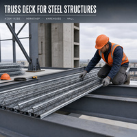 Plateau de plancher en treillis d'acier personnalisable |   Service OEM disponible pour les projets de construction mondiaux