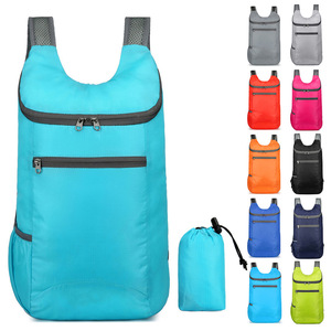 Lightweight Folding Sports Backpack Large Capacity Outdoors Travel Backpack with Customized Logo