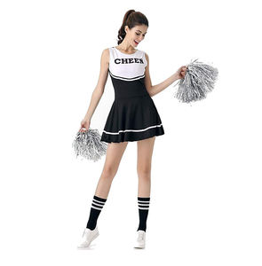 Uniforme professionnel de Cheer Leader de haute qualité en polyester spandex personnalisable imprimé OEM avec technique de strass - Product Image 2