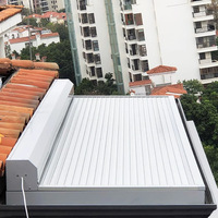 Pare-soleil en aluminium pour extérieur, rideau supérieur intelligent isolant thermiquement, stores rétractables, stores intelligents, volets