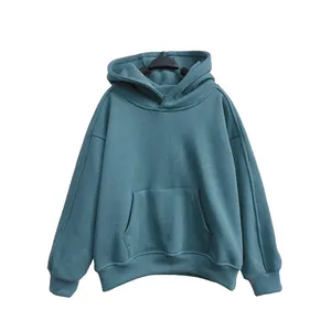 Kids Hooded Sweatshirt Boys and Girls Long Sleeve Casual Jumper Unisex Plain Classic Cotton Hoodie