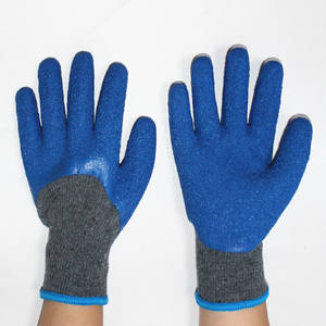 Suncend رغوة اللاتكس + مجعد اللاتكس المغلفة مقاومة للانزلاق قفازات العمل المريحة - Product Image 4