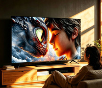 Smart Android TV 80/85 Inci LED 4K dengan Koneksi Jaringan untuk Penggunaan di Rumah dan Hotel Model Ekspor