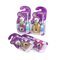 Cepillo de dientes de cerdas suaves de protección cálida para niños, cepillo de dientes pequeño Manual colorido para el hogar de alta densidad para niños