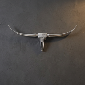Silver Buffed Aluminium Modern Handmade Sculpture Wall Art Artistic Pop Art Tabletop Decor Living Room Home Office <b>Decoration</b> - Product Image 5