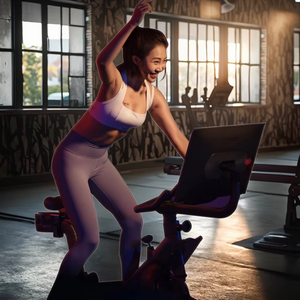 Bicicleta Estática Xburn Music Wheel M1 para Gimnasio y Fitness, Bicicleta <span class=keywords><strong>de</strong></span> Ciclismo Indoor con Material Metálico - Product Image 1