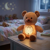 Machine à Sons Apaisants Portable 2026 Huggable Bear Sleep Buddy avec Nages Blanches et Berceuses, Fonctionnant avec 2 Piles AA – Cadeau Idéal pour Bébé