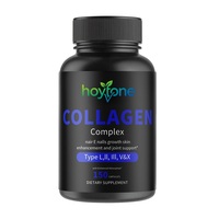 Capsules de protéines multi-collagène en marque privée OEM pour adultes, soutien de la peau, des cheveux, des ongles et des articulations, 1500 mg, 150 unités