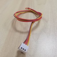 Connecteur IDC (pénétrant) rouge à pas de 2,54 mm, 4 broches, à 90 degrés, remplacement pour 3-640440-4