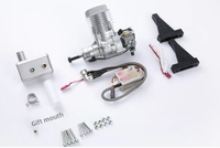 Moteur à essence RCGF Stinger 26cc RE à échappement latéral pour avion modèle télécommandé à deux temps à aile fixe en métal