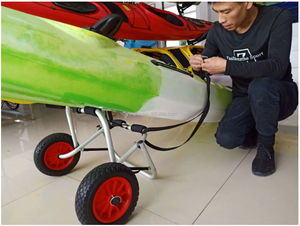Chariot à <span class=keywords><strong>kayak</strong></span> à main pliable léger avec roues pneumatiques pour le transport de canoë et de <span class=keywords><strong>kayak</strong></span> - Product Image 3