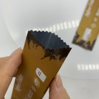 Sachets personnalisés en aluminium thermosoudé à soufflet latéral pour café instantané en poudre et sucre, emballage individuel