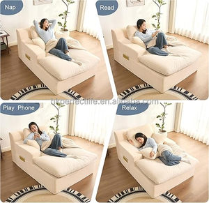 Modern Modular Cloud Sofa Deep Seat No Assembly Required Upholstered Couch for Villa Living Room Apartment Lounge Loop Design - Product Image 6