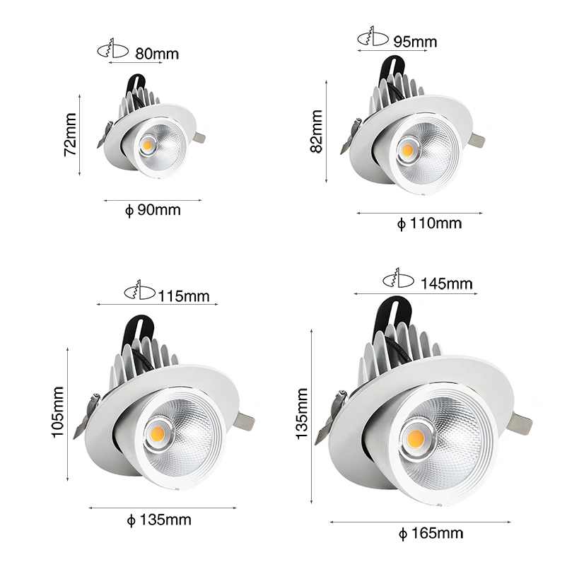 Gu 10 Led Spotlight 8w Dimmable Supplier 24 Degree 220v Aluminum China COB LED Led Mini Spot Light 1w Small Spotlights Eaglerise