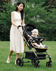 Poussettes pour bébés. Poussette de luxe pour bébé 4 en 1 Kinderwagen pliable avec siège auto - Product Image 2