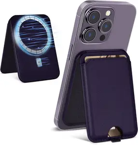 Özel Logo baskılı silikon kart tutucu telefon cüzdan standı ile cep telefonu silikon standı kartlıklı cüzdan