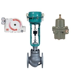 Vanne de régulation Flowserve Logix3200IQ avec actionneur pneumatique pour usage industriel - Product Image 1