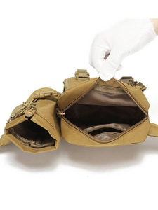 Sac banane tactique multifonctionnel en tissu Oxford avec fermeture éclair, porte-bouteille d'eau, pour activités de plein air, cyclisme, randonnée, sac de poitrine, vente en gros - Product Image 6