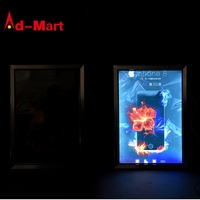 A1 A2 A3 A4 — cadre instantané mince, boîte à lumière LED, pour publicité, cadre de film, affiche lumineuse
