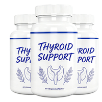 Complément alimentaire pour la thyroïde des adultes OEM – Capsules enrichies en iode, formule énergie et concentration, complexe de vitamine B12, zinc, sélénium, Ashwagandha – 60 gélules