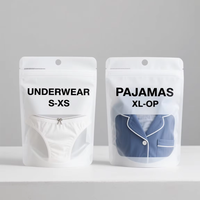 Sacs d'emballage transparents personnalisés pour vêtements, avec fermeture éclair, pochettes Doypack autoportantes avec fenêtre transparente